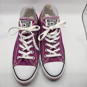 Converse All Star Chuck Taylor Ox Unisex Purple Low Top Sneakers US M 8 W 10